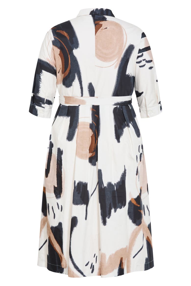 Exhibit Print Shirtdress, Alternate, color, EXHIBIT