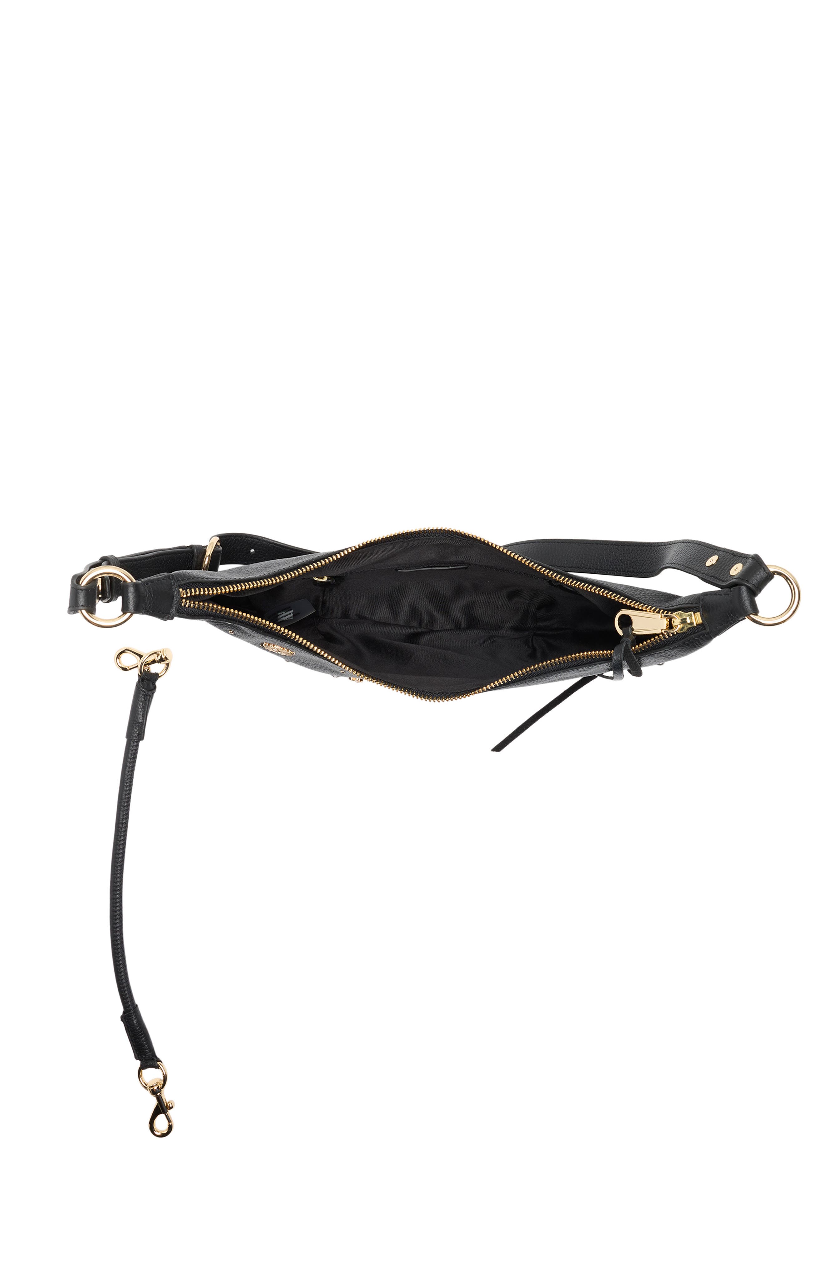 Rebecca Minkoff Mystical Slim Crossbody Bag, Alternate, color, Black