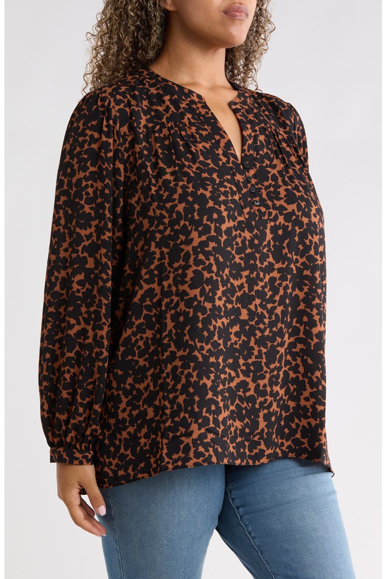 Trinity Long Sleeve Top, Alternate, color, MOONFLOWER MOCHA
