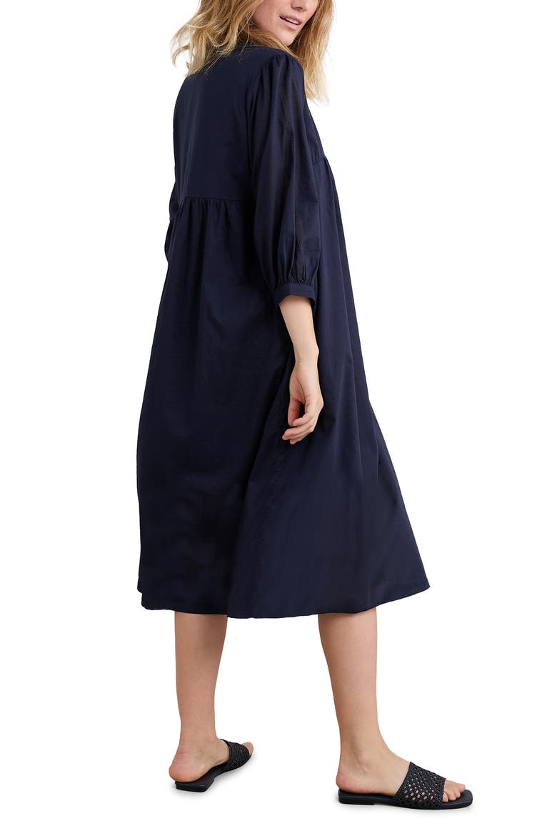 Earth Organic Cotton Caftan, Alternate, color, MARITIME