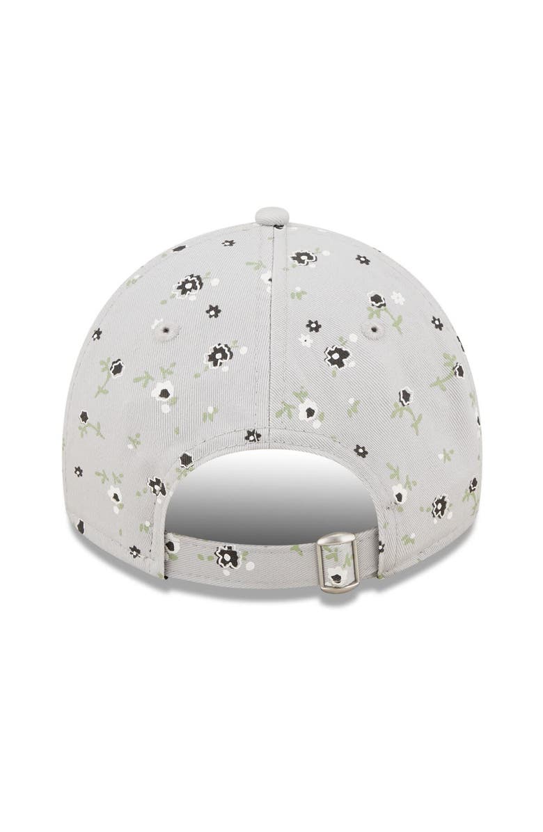 New Era Women's New Era Gray Las Vegas Raiders  Floral 9TWENTY Adjustable Hat, Alternate, color, 