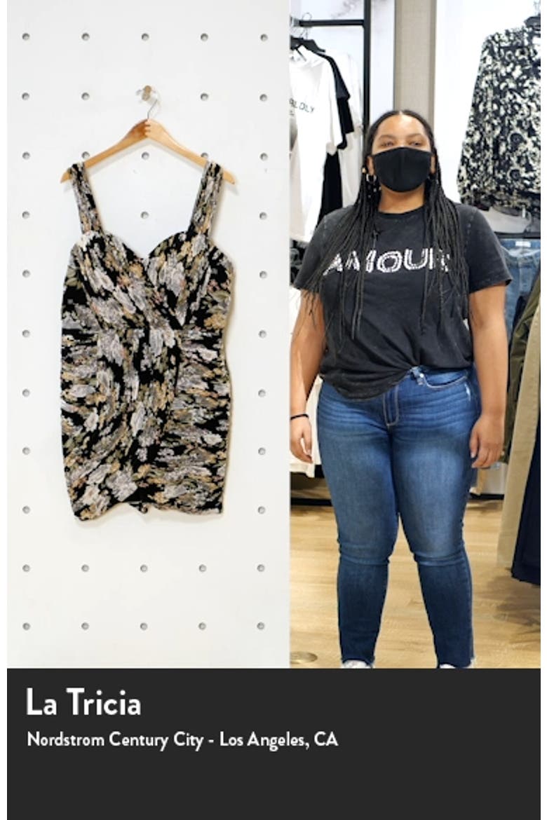 Bardot Floral Ruched Minidress video