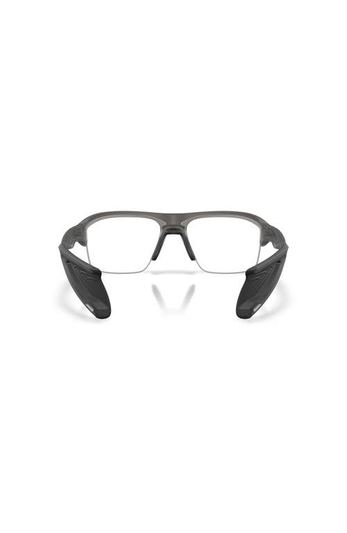 Oakley 60mm Rectangle Optical Glasses In Gray