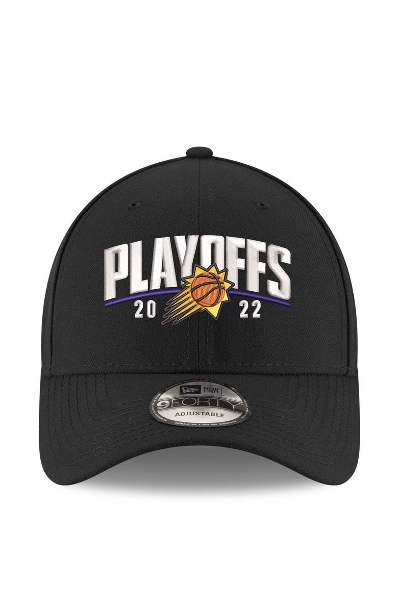 New Era Men's New Era Black Phoenix Suns 2022 NBA Playoffs Arch 9FORTY Adjustable Hat, Alternate, color, 