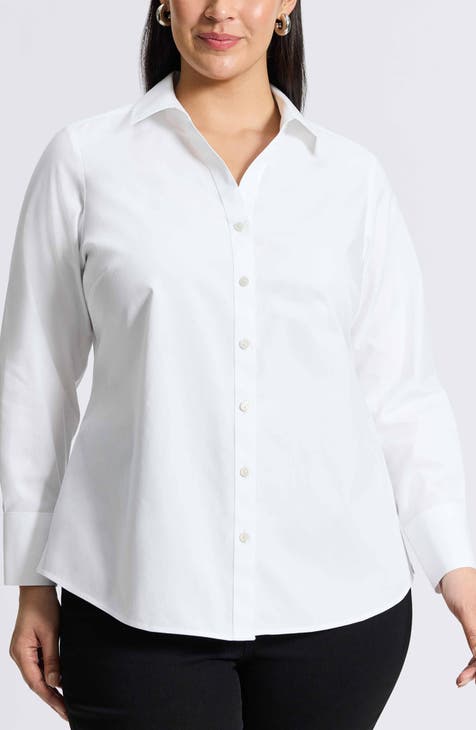 White Plus Size Blouses Nordstrom