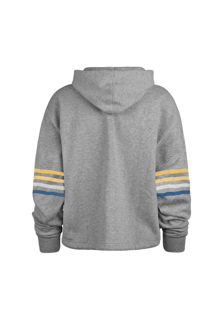 Women's '47 Heather Gray Los Angeles Chargers Upland Bennett Pullover Hoodie, Alternate, color, Heather Gray