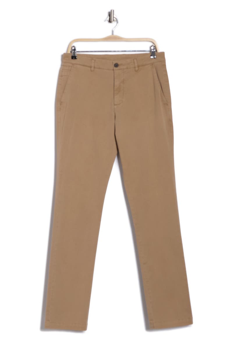 Garment Dyed Flat Front Pant, Alternate, color, KHAKI