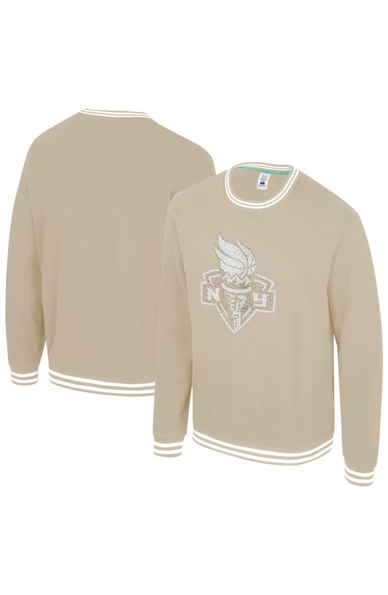 Stadium Essentials Unisex Stadium Essentials Tan New York Liberty Club Level Chenille Pullover Sweatshirt, Alternate, color, Tan
