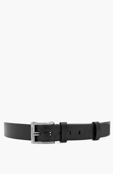 Classic 504 Embossed Leather Belt