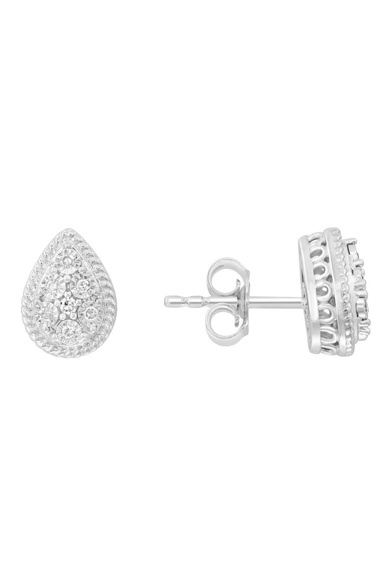 Diamond Earrings, Main, color, SILVER/ DIAMOND