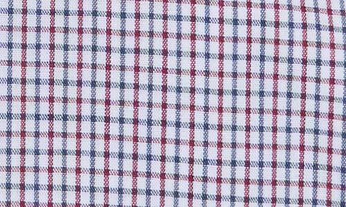 Original Penguin Mini Check Print Slim Fit Dress Shirt In Blue