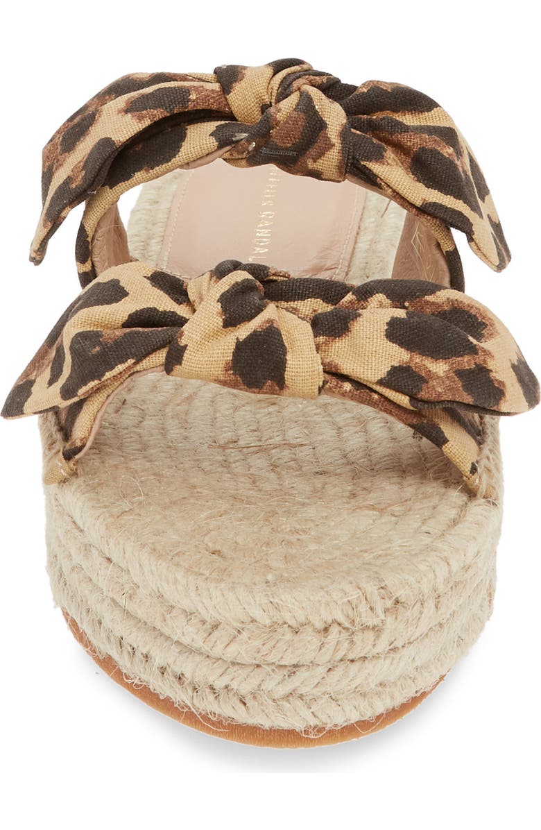 Loeffler Randall Daisy Knot Espadrille Slide Sandal, Alternate, color,