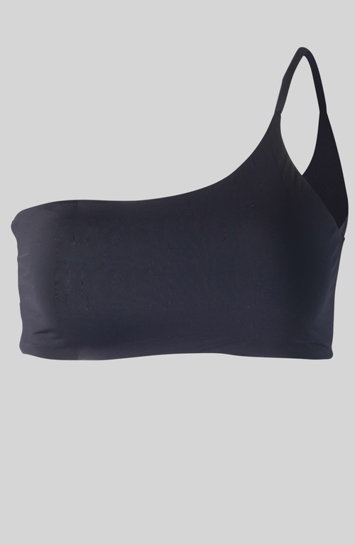 Sauipe Serena One Shoulder Bikini Top In Black