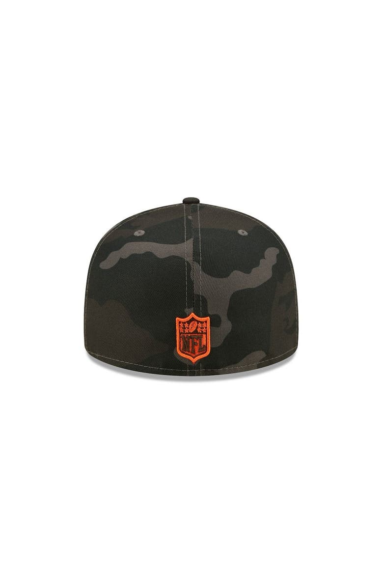 New Era Men's New Era Black Cleveland Browns  Camo 59FIFTY Fitted Hat, Alternate, color, Black