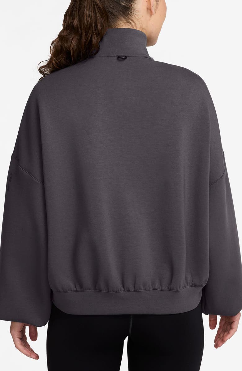 Nike 24.7 ImpossiblySoft Dri-FIT Oversize Half Zip Top, Alternate, color, Thunder Grey/ Dark Shadow