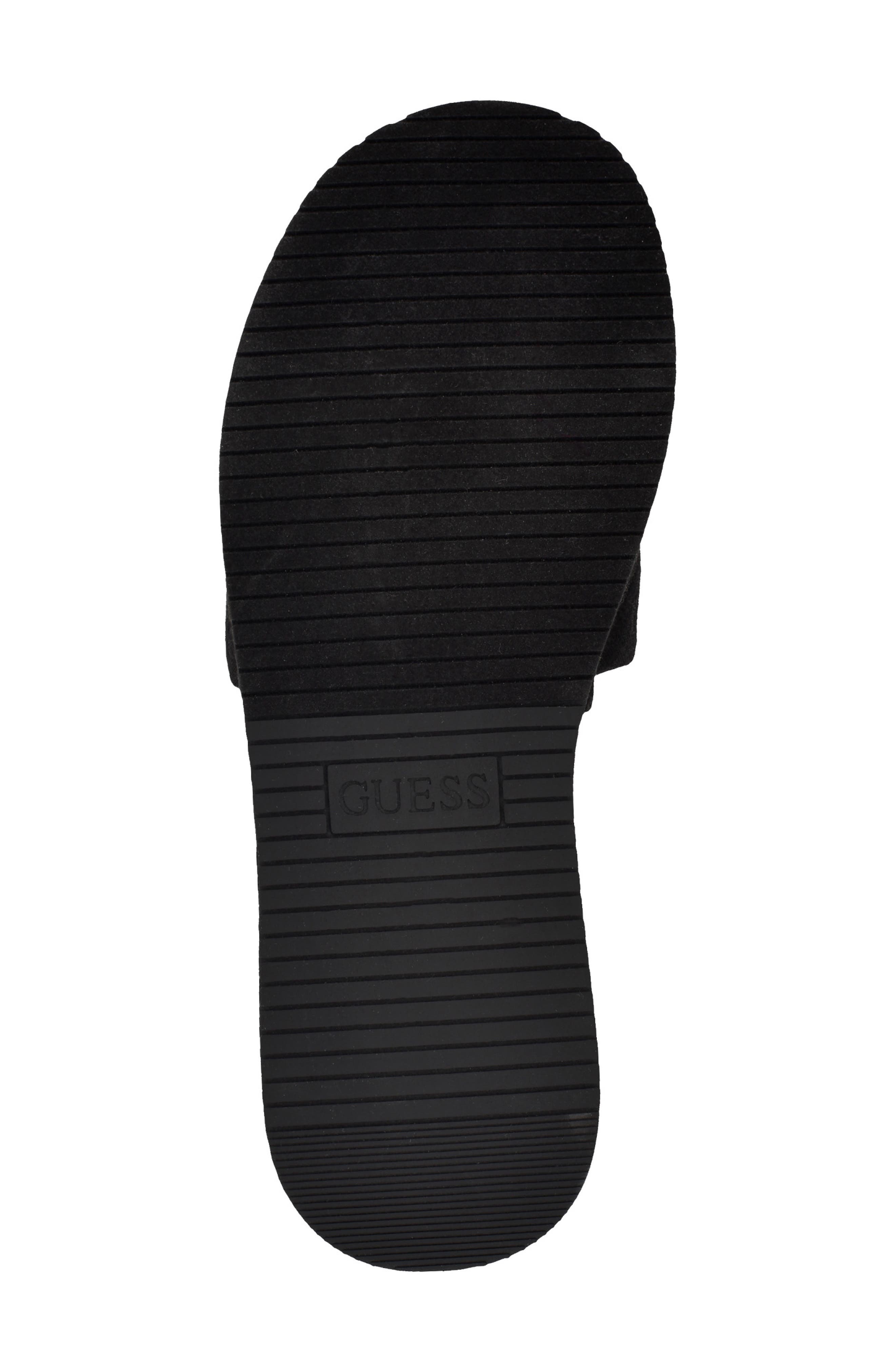 GUESS Bintai Platform Wedge Slide Sandal, Alternate, color, Black
