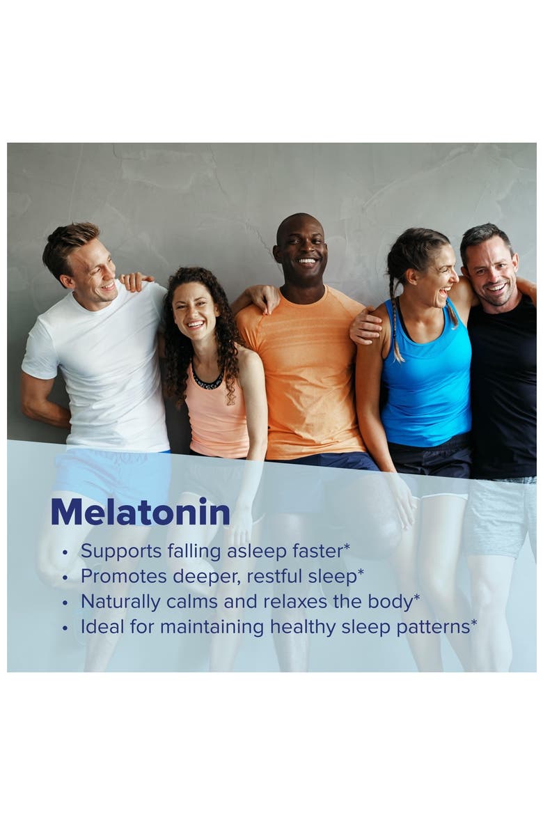 Melatonin Micro Tablets with Chamomile Sleep Support, Alternate, color, White