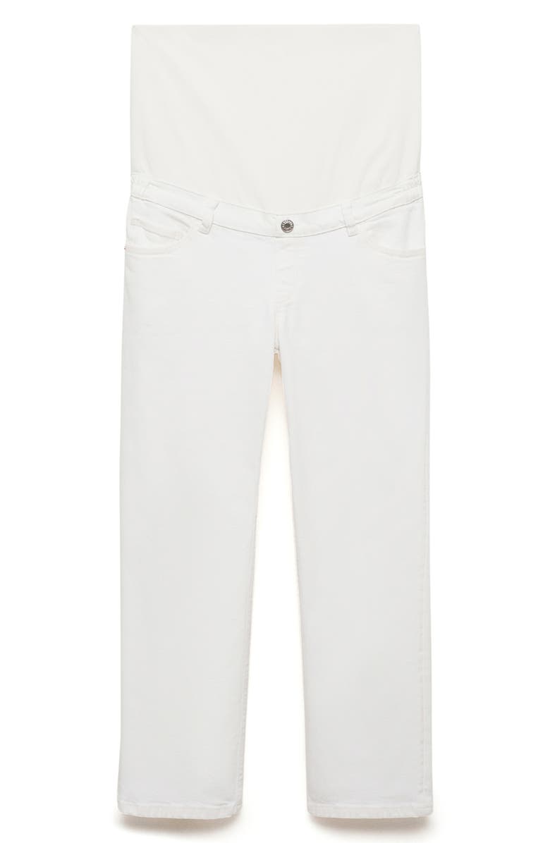 MANGO Over the Bump Maternity Straight Leg Jeans, Alternate, color, 