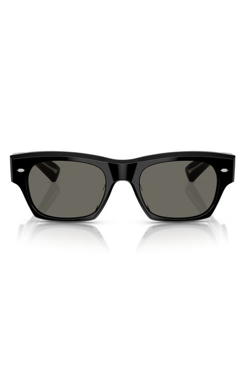 Kasdan 51mm Rectangular Sunglasses