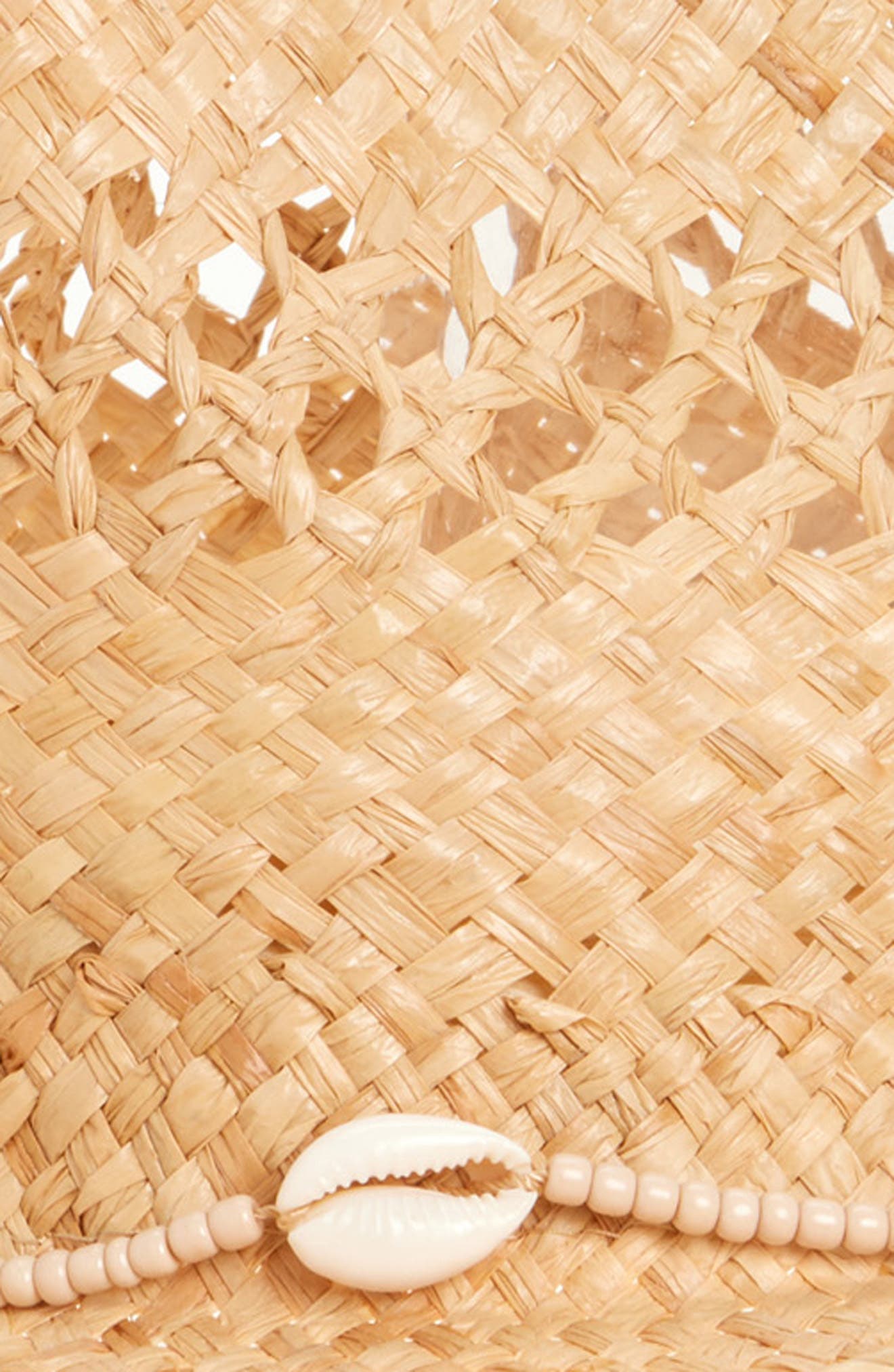 Lack of Color Seashells Open Weave Cowboy Hat (Women 