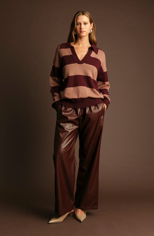 Deluc Nick Polo Stripe Sweater In Multi