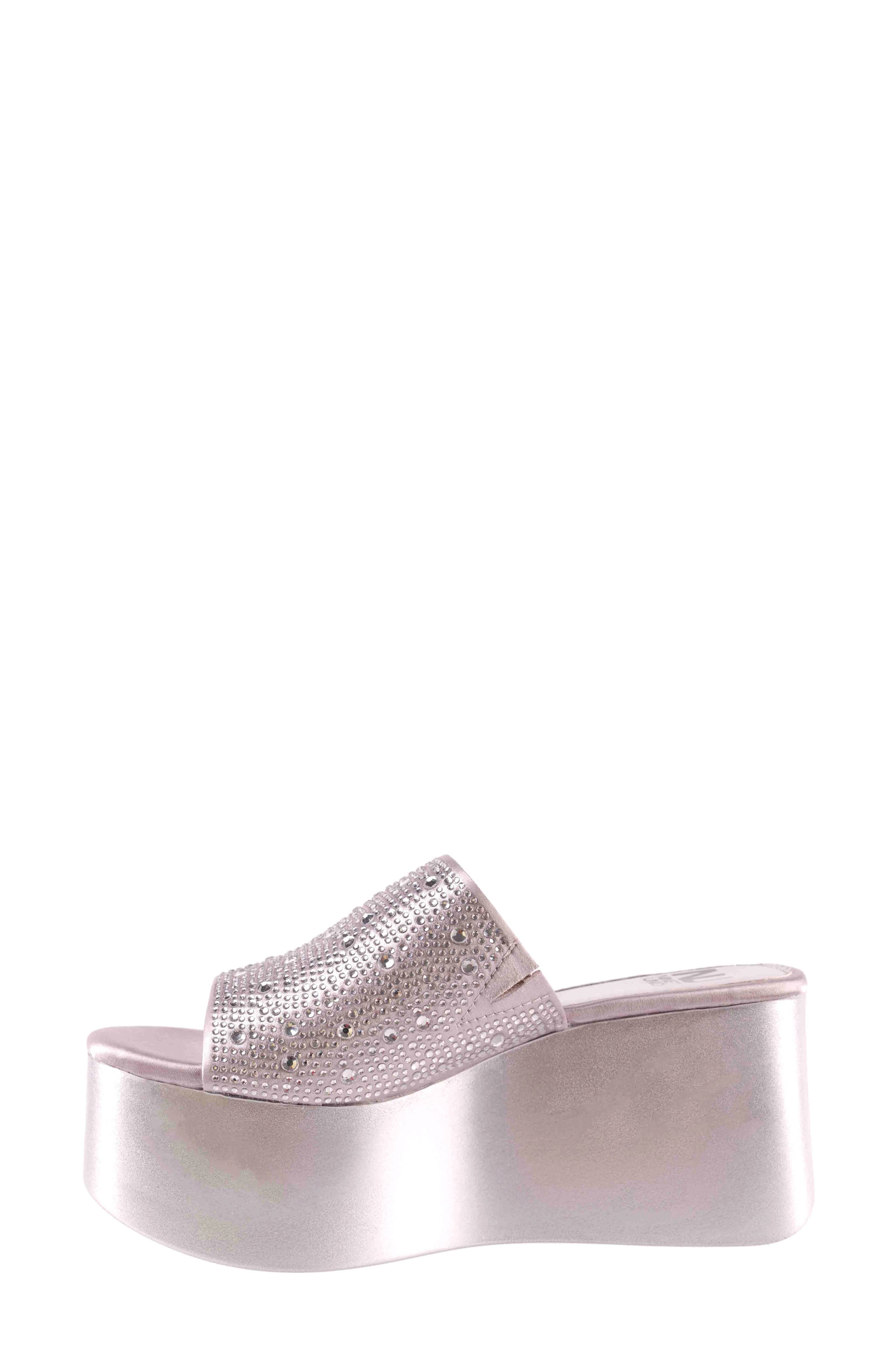 NINETY UNION Bahamas Platform Sandal, Alternate, color, Silver