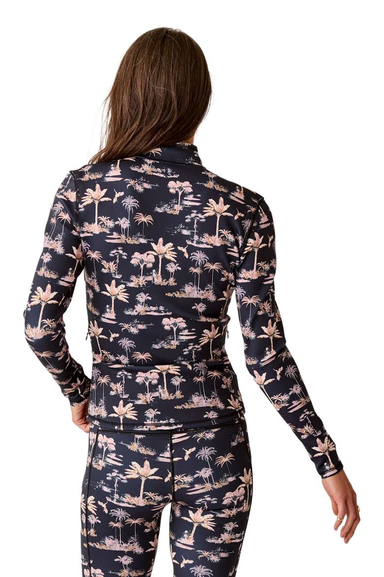 Stella Zip-Up Jacket, Alternate, color, Black Toile
