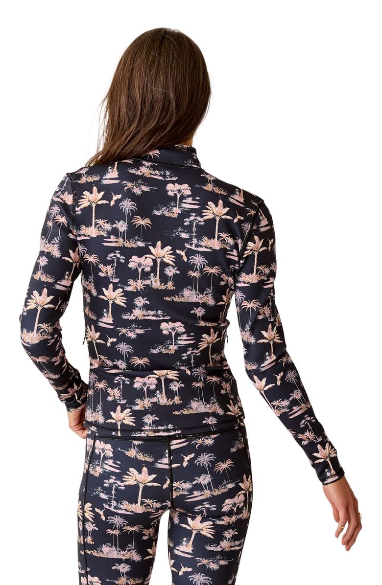 Carve Designs Stella Zip-Up Jacket, Alternate, color, Black Toile