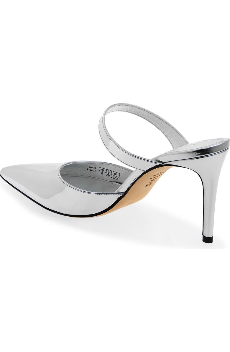 Stuart Weitzman Power Mule 85 Pump, Alternate, color, Silver Specchio