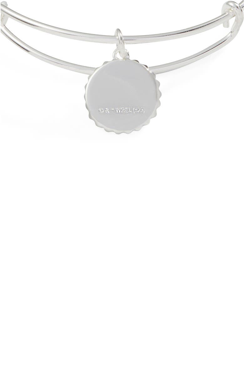 Alex and Ani Harry Potter<sup>™</sup> Slytherin House Charm Bangle Bracelet, Alternate, color, Silver