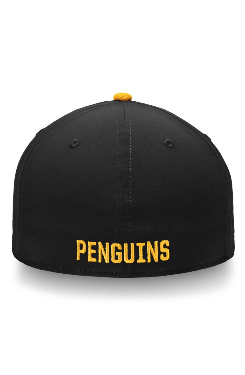 FANATICS Men's Fanatics  Gold/Black Pittsburgh Penguins Fan Weave Flex Fit Hat, Alternate, color, 