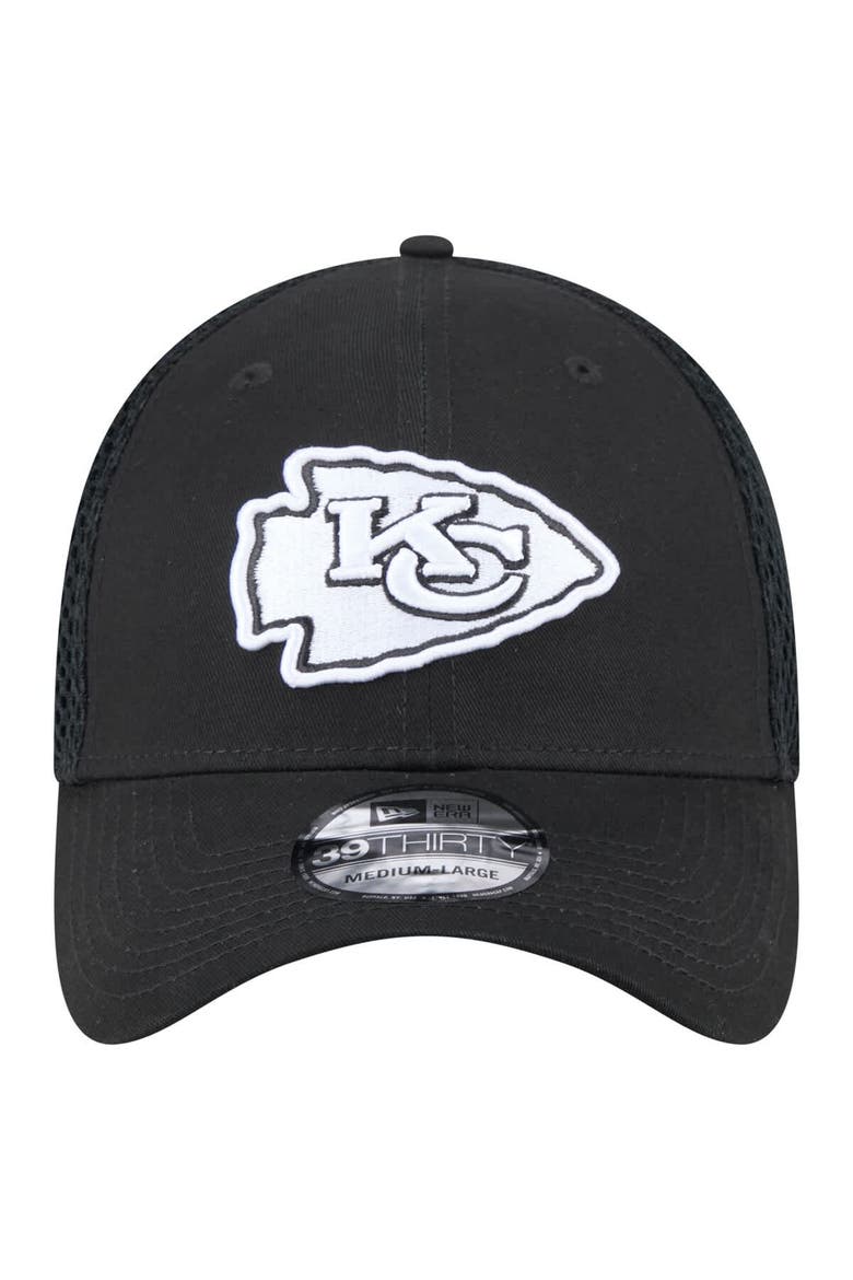 Men's New Era Black Kansas City Chiefs Main Neo 39THIRTY Flex Hat, Alternate, color, Black