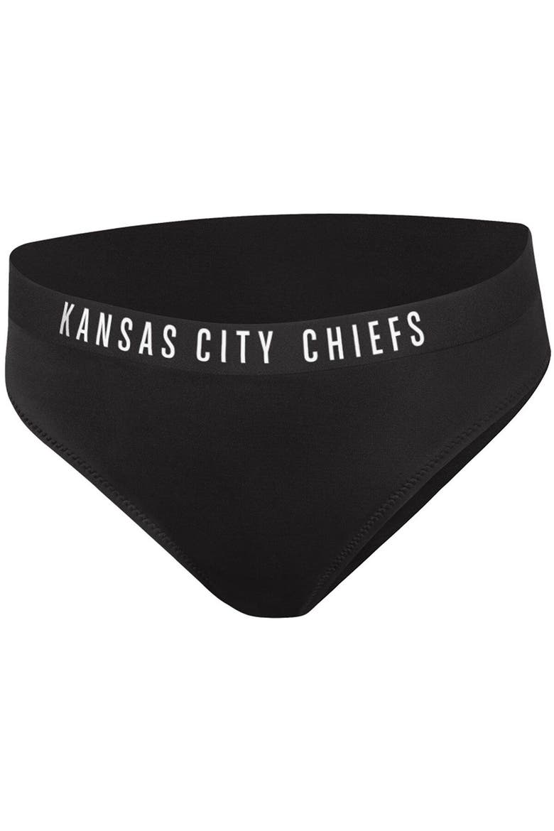 Women's G-III 4Her by Carl Banks Black Kansas City Chiefs All-Star Bikini Bottom, Main, color, Black
