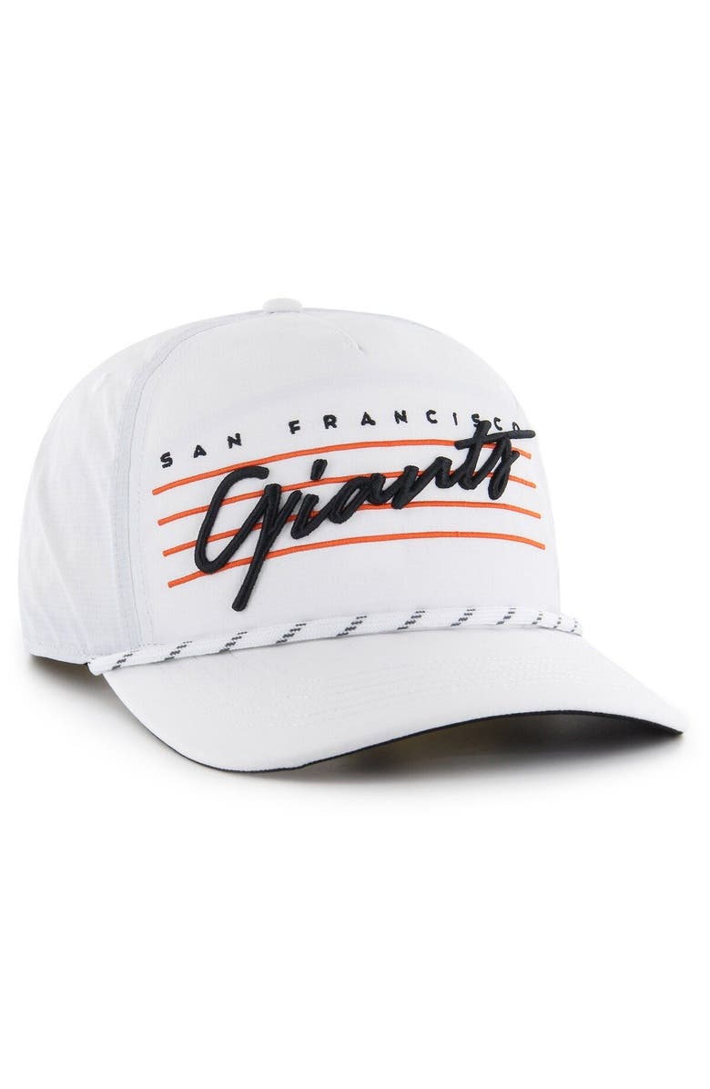 '47 Men's '47  White San Francisco Giants Downburst Hitch Snapback Hat, Alternate, color, 