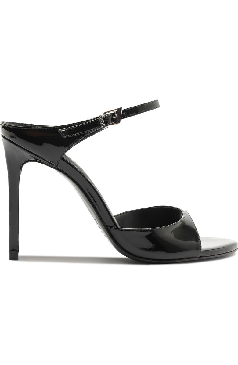 Schutz Lyra Ankle Strap Sandal, Alternate, color, Black