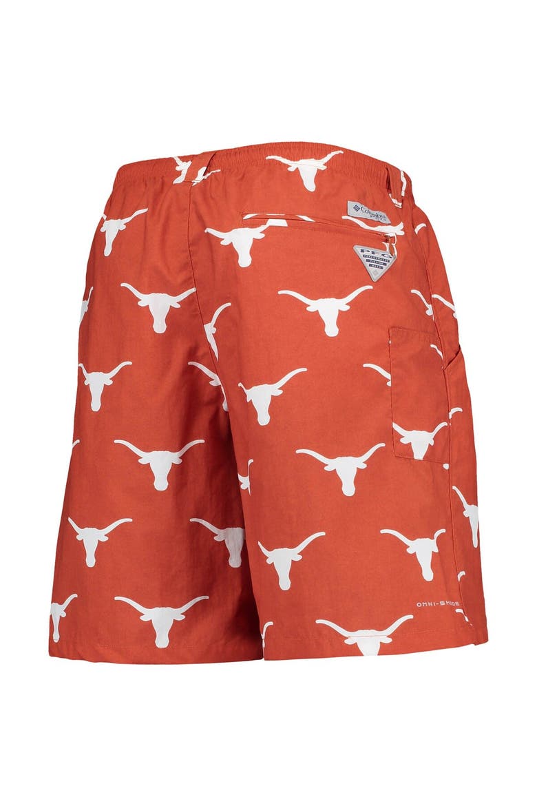 Men's Columbia Texas Orange Texas Longhorns PFG Backcast II 8" Omni-Shade Hybrid Shorts, Alternate, color, Burnt Orange