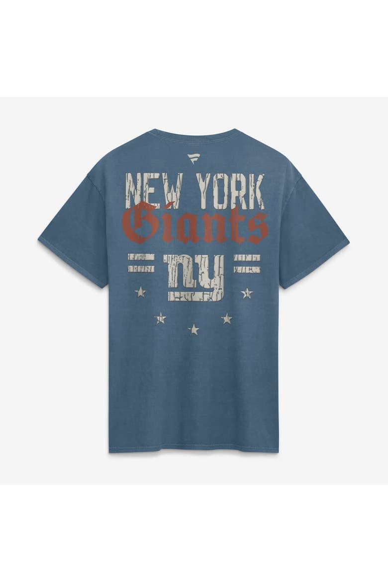 Men's Fanatics  Blue New York Giants Washed Americana T-Shirt, Main, color, Blue