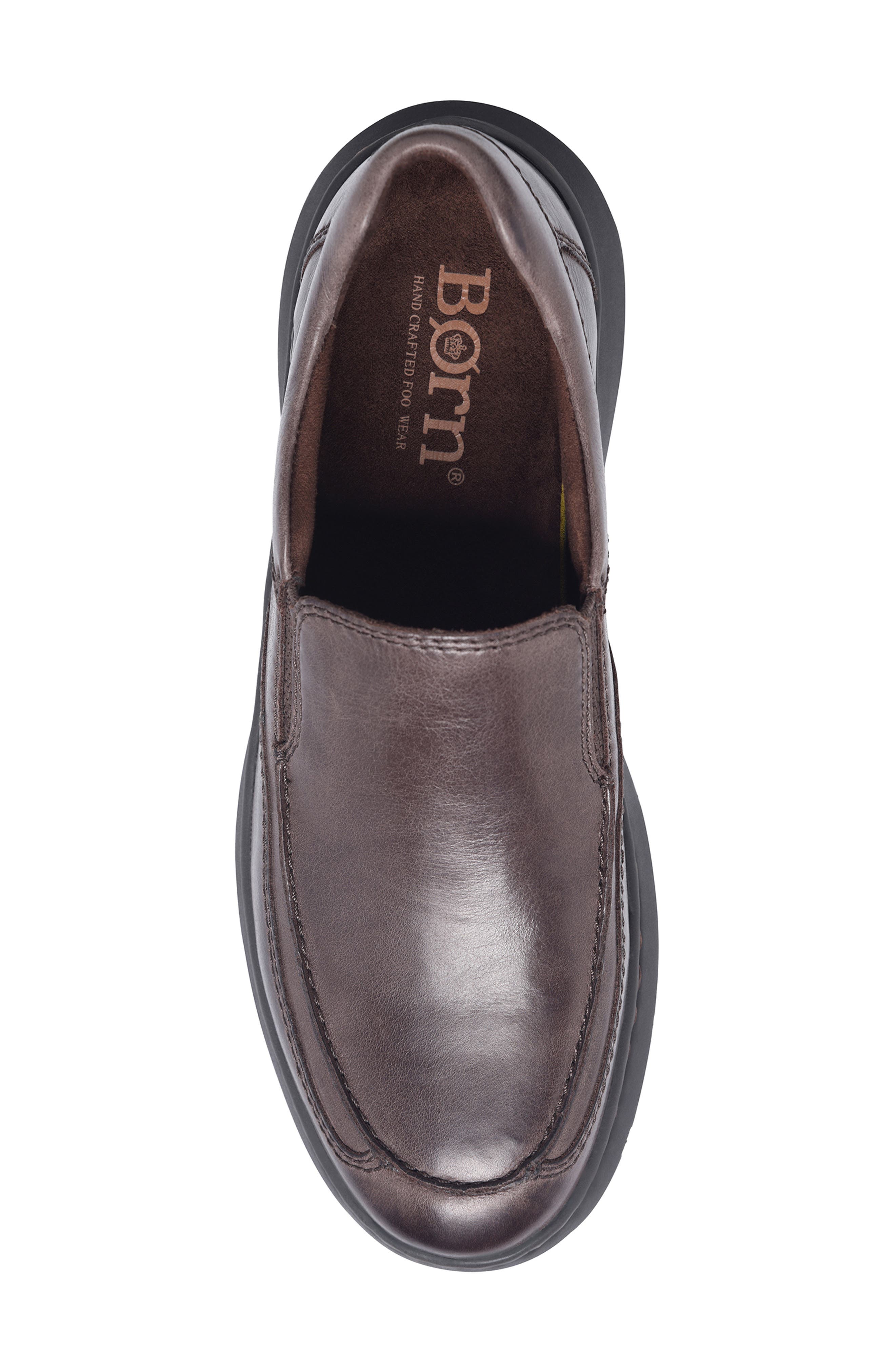Børn Cambridge Slip-On Sneaker, Alternate, color, Dark Brown Leather