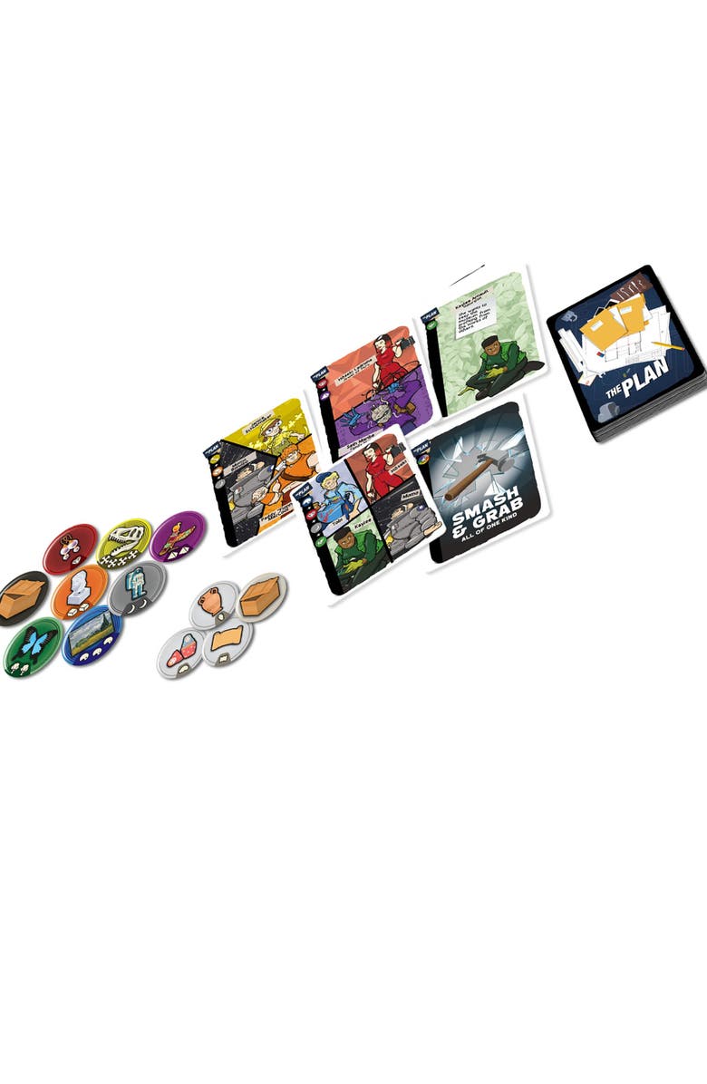 R&R Games , Museum Heist Card & Tile Game, Clever Card Management, Ages 8+, Alternate, color, Multicolored