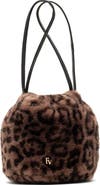 Frances Valentine Pouf Jaguar Faux Fur Bucket Bag