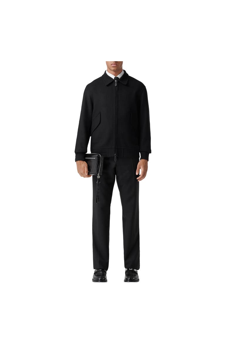 Burberry Classic Fit Wool Mohair Tailored Trousers, Alternate, color, Black