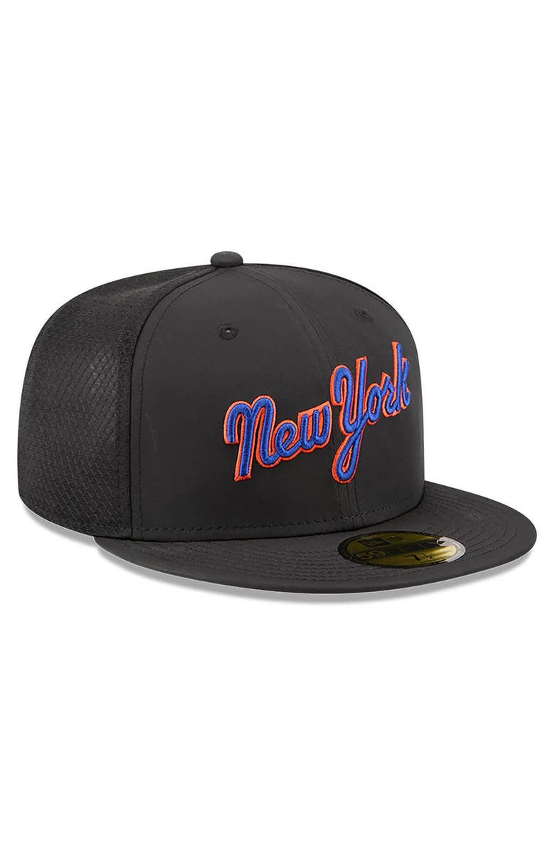 New Era Men's New Era Black New York Mets 2026 Batting Practice 59FIFTY Fitted Hat, Alternate, color, Black