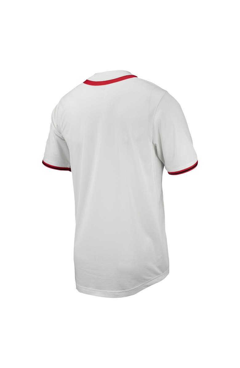 Nike Men's Nike White Ohio State Buckeyes Replica Full-Button Baseball Jersey, Alternate, color, 