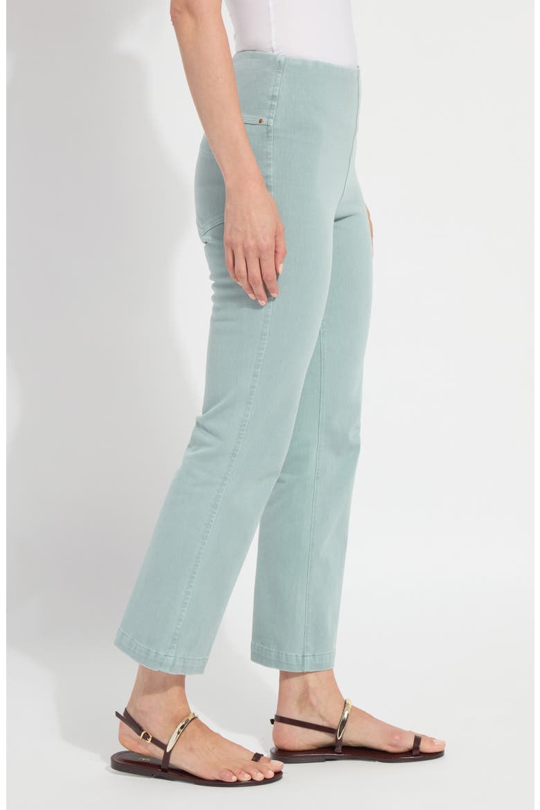 'Lyssentials Pull-On Baby Bootcut Ankle Jeans, Alternate, color, ANTIQUE WASH DETOX GREEN