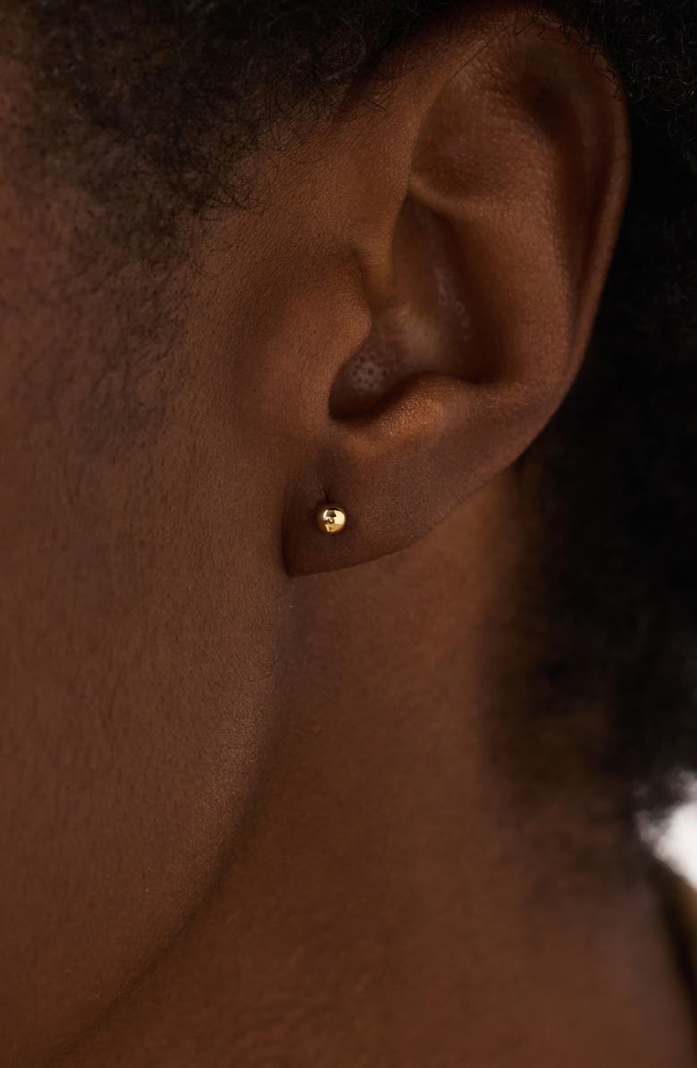 Ana Luisa Gold Stud Earrings - Gold Mini Ball Studs, Alternate, color, Gold