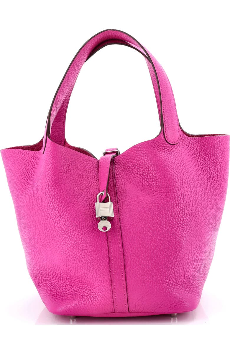 Pre-Owned Hermes Picotin Lock Bag Clemence MM, Main, color, Magnolia