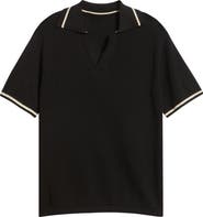 MAVRANS Textured Polo Sweater
