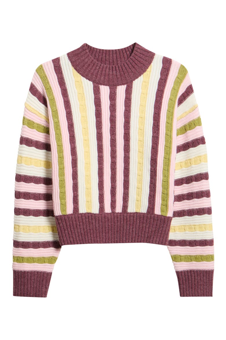 Stripe Band Sweater, Alternate, color, MULTICOLOUR