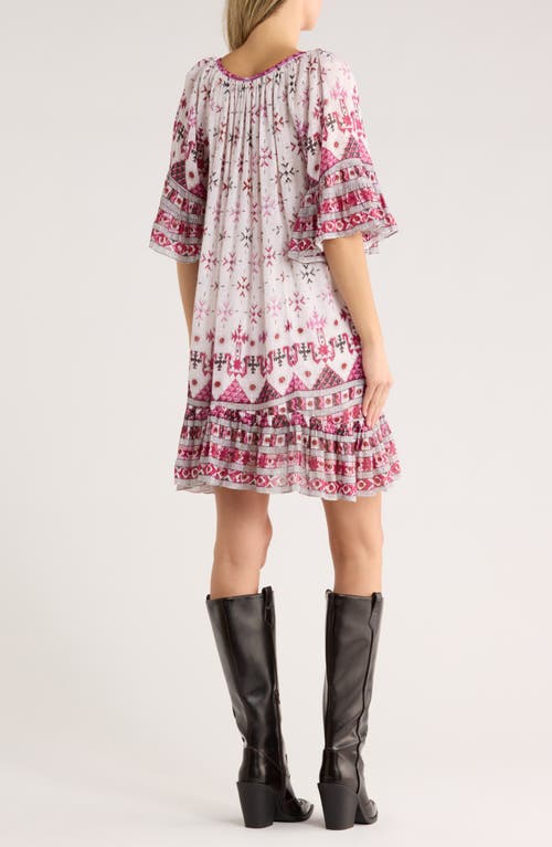 Isabel Marant Étoile Loane Printed Cotton Blend Shift Dress In Pink