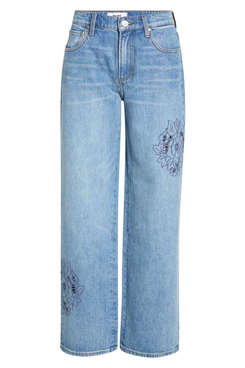 Rylann Embroidered Eyelet Wide Leg Jeans, Alternate, color, SAIL ON EMBROIDERED